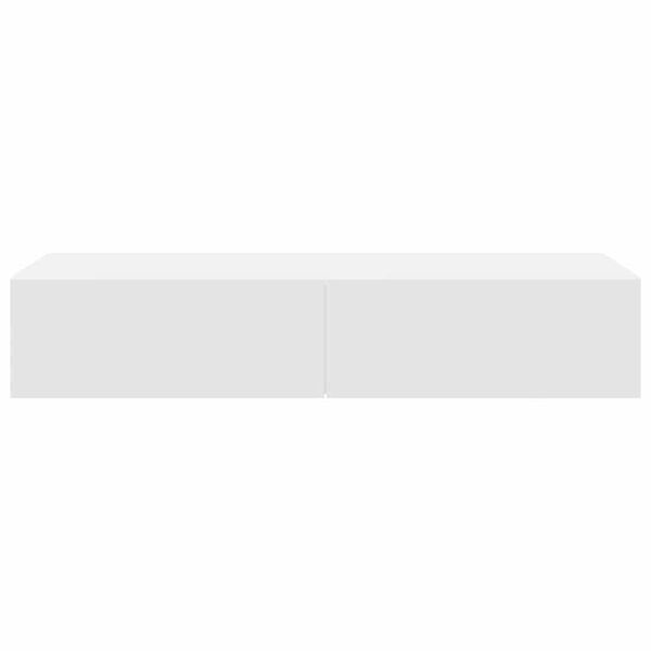 vidaXL Sein&auml;hylly laatikoilla valkoinen 100x36x19 cm tekninen puu