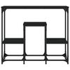 vidaXL Konsolipöytä musta 89,5x28x76 cm tekninen puu