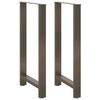 vidaXL Baarip&ouml;yd&auml;n jalat, luonnonv&auml;rinen ter&auml;s, 2 kpl, 60 x (110-111) cm, ter&auml;s