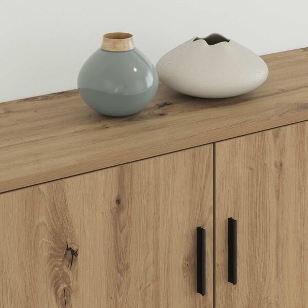 vidaXL Sein&auml;lle kiinnitett&auml;v&auml; TV-kaappisarja 2 pcs Artisan tammi