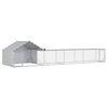 vidaXL Kanan koppi katolla ja pihalla 2 kpl Hopea 7 x 2 x 1,5 m