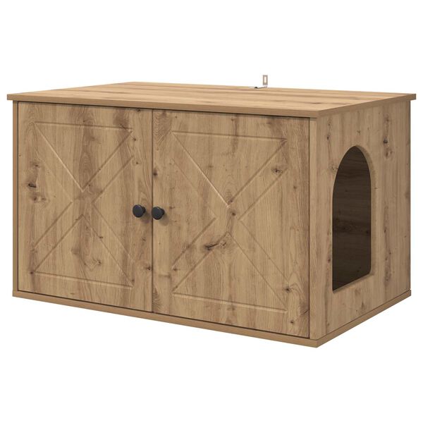 vidaXL Kissatalo Taidekoivu 85 x 55 x 50 cm Tekninen puu