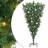 vidaXL K&auml;&auml;nteispuolinen keinokuusi esiasennetuilla palloilla 180 cm
