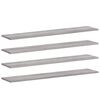 vidaXL Sein&auml;hyllyt 4 kpl harmaa Sonoma 100x20x1,5 cm tekninen puu