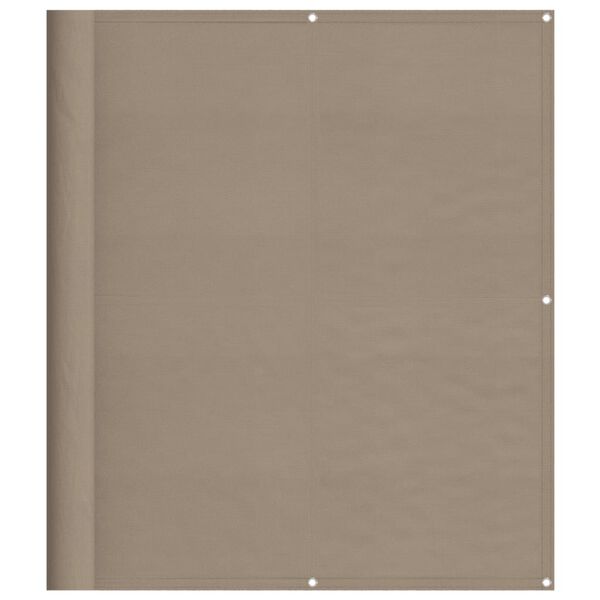 vidaXL Parvekesuoja taupe 120x700 cm 100% polyesteri Oxford polyesteri