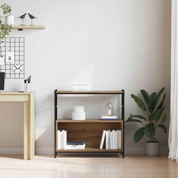 vidaXL Kirjahylly artesaani tammi 80 x 30 x 78.5 cm Tekninen puu