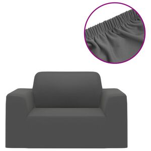 vidaXL Joustava sohvanp&auml;&auml;llinen antrasiitti polyesteri jersey