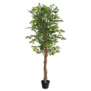 vidaXL Palmu tekokasvi kolmella rungolla vihre&auml; 180 cm PP