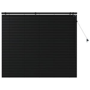 vidaXL Venezia-verho Musta 140 x 130 cm 35 mm