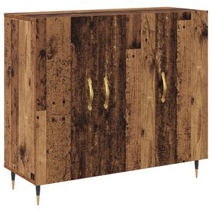 vidaXL Sivup&ouml;yt&auml; Vanha puu 90 x 34 x 80 cm Tekninen puu