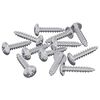 vidaXL Puuruuvit 12 kpl Hopea M3,5 x 20 mm Ter&auml;s