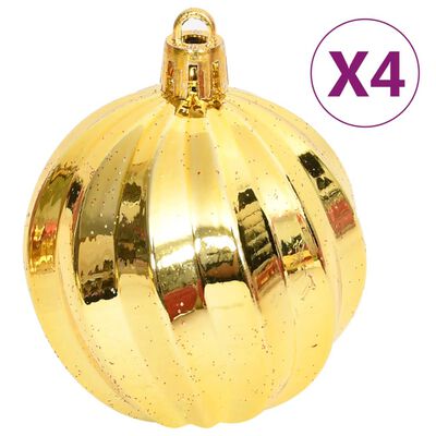 vidaXL Joulukuusen koristesarja 108 kpl kulta ja punainen