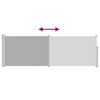 vidaXL Sis&auml;&auml;nvedett&auml;v&auml; terassin sivumarkiisi 100x300 cm harmaa