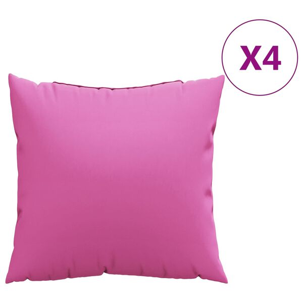 vidaXL L&auml;ikkyv&auml;t Tyynyt 4 pcs Pinkki 40 x 40 cm Polyesterikangas