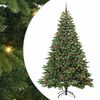 vidaXL Tekojoulukuusi 300 LED-valoilla Vihre&auml; 210 cm PE ja PVC