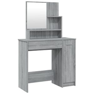 vidaXL Peilip&ouml;yt&auml; harmaa Sonoma 86,5x35x136 cm