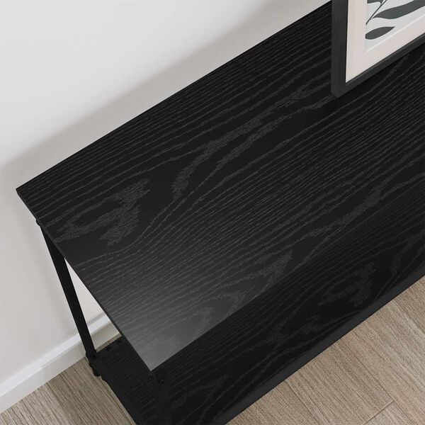 vidaXL Konsolip&ouml;yt&auml; Musta tammi 101 x 30.5 x 75 cm Tekninen puu