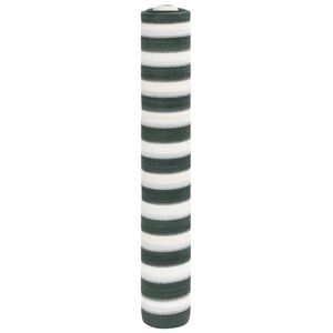 vidaXL N&auml;k&ouml;suoja vihre&auml; ja valkoinen 1,8x50 m HDPE 75 g/m&sup2;