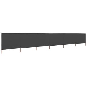 vidaXL Tuulensuojakangas 6 paneelilla 800 x 80 cm harmaa