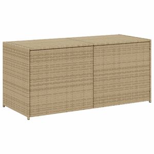 vidaXL Puutarhan s&auml;ilytyslaatikko beige sekoitus 283 l polyrottinki