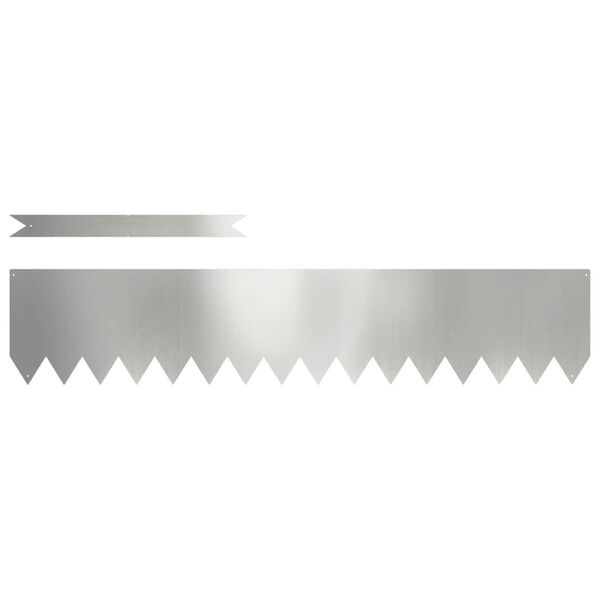 vidaXL Nurmireunus 30 pcs Hopea 100 x 0.05 x 20 cm Galvanoitu ter&auml;s