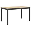 vidaXL Ruokap&ouml;yd&auml;t 140 x 80 x 75 cm Tekninen puu Sonoma-tammi