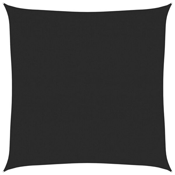 vidaXL Aurinkopurje 160 g/m&sup2; musta 7x7 m HDPE