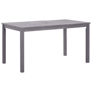 vidaXL Puutarhap&ouml;yt&auml; harmaa kuultomaali 140x80x74 cm t&auml;ysi akaasiapuu