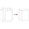 vidaXL Kasviteline 2 pcs Hopea 24 x 24 x 35 cm Galvanoitu teräs