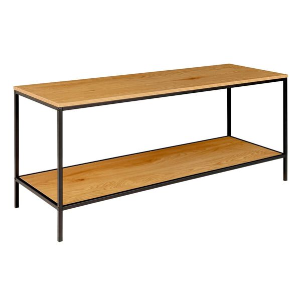 House Nordic TV-taso 2 hylly&auml; Avery tammi ja musta