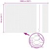 vidaXL Aitalatu Harmaa 100 x 1,5 m (50 mm verkko) Ter&auml;st&auml; ja PVC:t&auml;