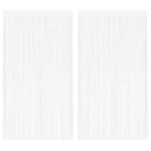 vidaXL String-verhot 2 kpl 100x250 cm Valkoinen