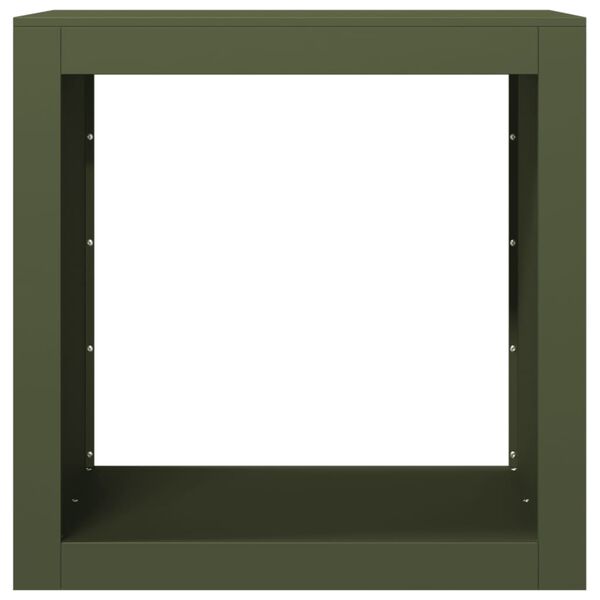 vidaXL Polttopuuteline vihre&auml; 60x40x60 cm ter&auml;s