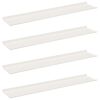 vidaXL Kelluva hylly 4 kpl Valkoinen 100 x 18 x 2,5 cm Ter&auml;s