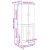 vidaXL Korkea kaappi Artisan tammi 69,5 x 34 x 180 cm Tekninen puu