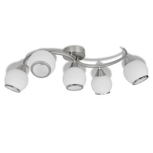 Kattovalaisin Lasivarjostimella Aaltoileva Runko 5:lle E14 Polttimolle