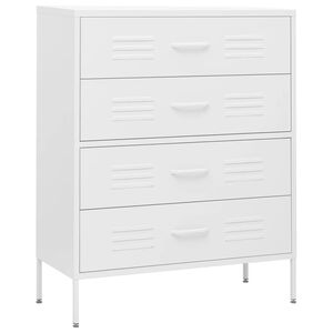 vidaXL Lipasto valkoinen 80x35x101,5 cm ter&auml;s
