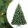 vidaXL Tekojoulukuusi 300 LED-valoilla Vihre&auml; 210 cm PE ja PVC