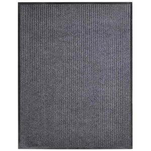 vidaXL Ovimatto harmaa 117x220 cm PVC