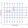 vidaXL Kiipeilyverkko 200x150 cm sininen
