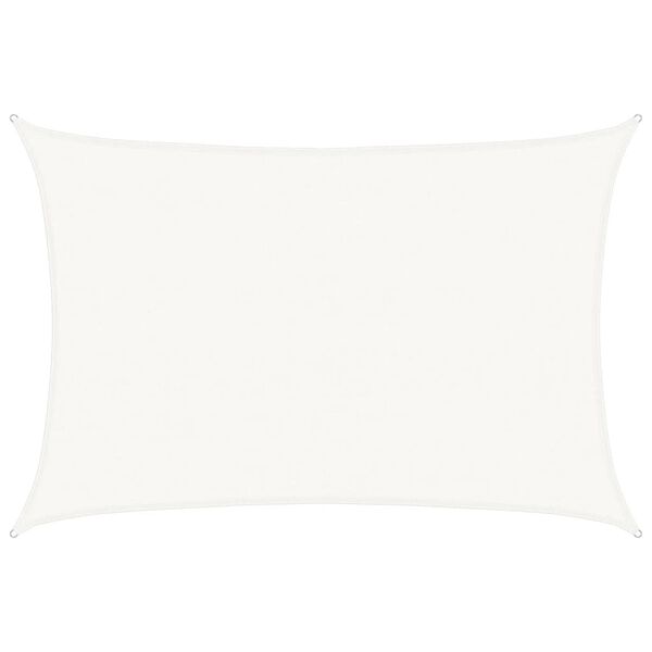 vidaXL Aurinkopurje 160 g/m&sup2; valkoinen 4x5 m HDPE