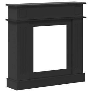 vidaXL Takan kehys Musta 102 x 26 x 100 cm Tekninen puu