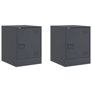 vidaXL Y&ouml;p&ouml;yd&auml;t 2 kpl antrasiitti 34,5x39x44 cm ter&auml;s