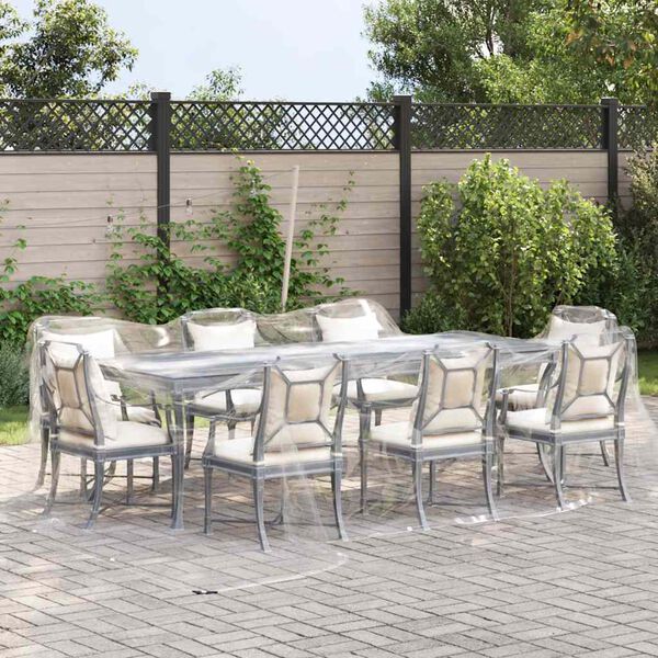 vidaXL kirkas suojapeite silmukoilla 4x5 m PVC