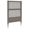 vidaXL Trellis piikill&auml; Harmaa 99 x 6 x 165 cm PP