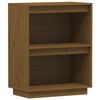 vidaXL Konsolikaappi hunajanruskea 60x34x75 cm t&auml;ysi m&auml;nty