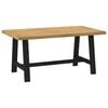 vidaXL ruokap&ouml;yt&auml; NOAIN Amuotoiset jalat 160x90x75cm massiivipuu m&auml;nty