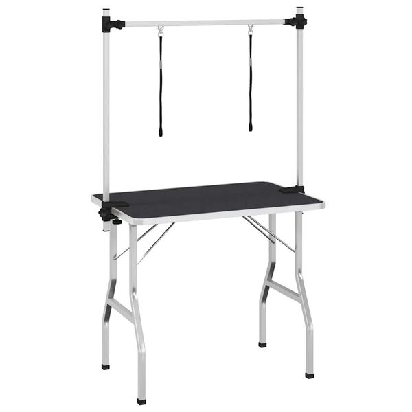 vidaXL Kylpy-/trimmausp&ouml;yt&auml; lemmikeille S&auml;&auml;dett&auml;v&auml; 2 silmukkaa