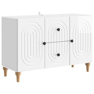 vidaXL TV-kaappi Korkeakiiltoinen valkoinen 89 x 34,5 x 60 cm