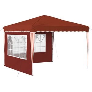 vidaXL Pop-up Juhlateltta Terrakotta 288 x 288 x 245 cm Oxford-kangas